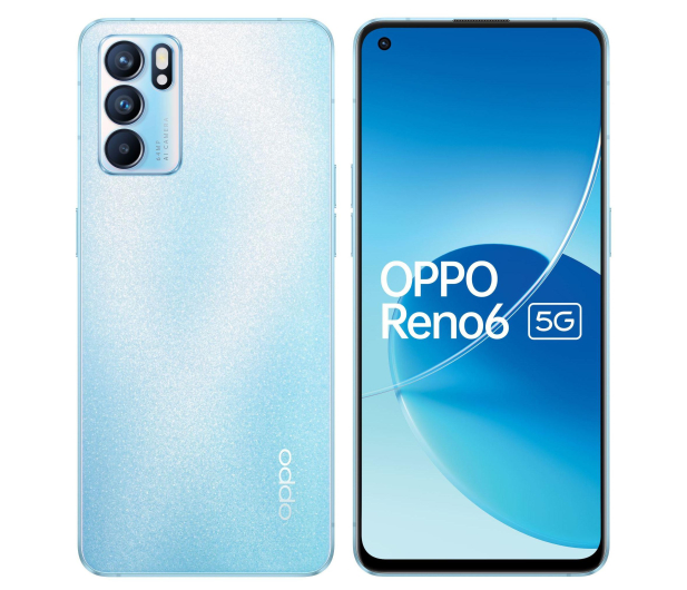OPPO Reno6 5G 8/128GB błękitny 90Hz - 678271 - zdjęcie